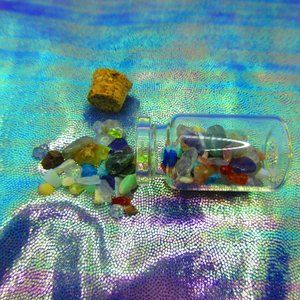 Mixed Gemstone Chips Gemstone In A Bottle Embellishments Natural Semi Precious